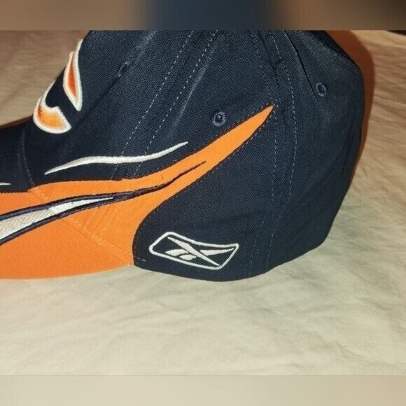 Reebok NFL Authentic Sideline Chicago Bears Baseball Cap Blue Orange preowned - Picture 4 of 13